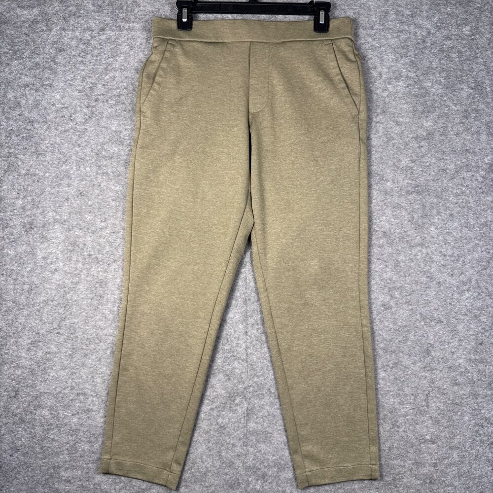 Bonobos Joggers Mens Small Olive Green Dress Pants Short Drawstring Stretch